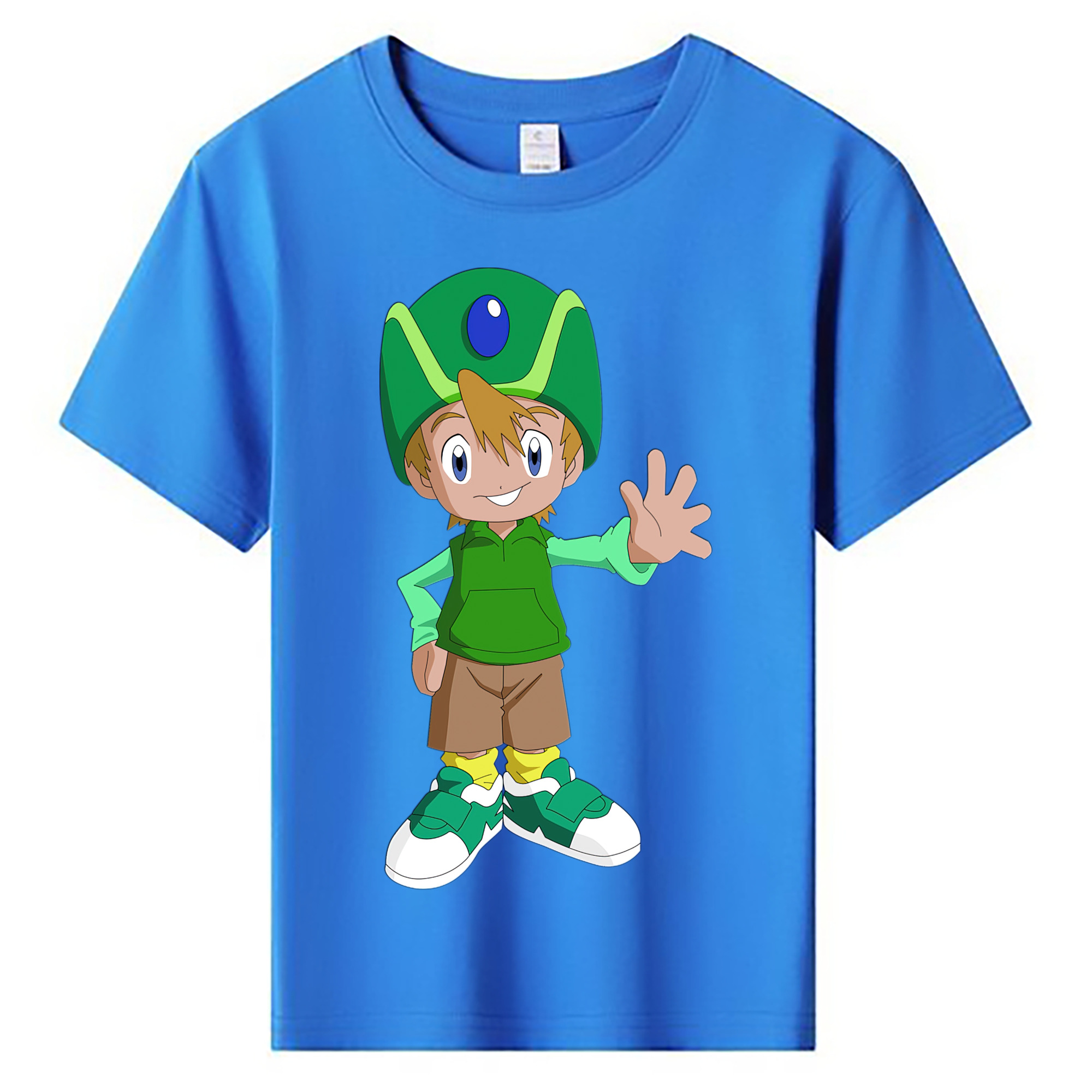 （画像用） Digimon デジタルモンスター/デジモン 綿100％キッズTシャツ（フロントプリント）